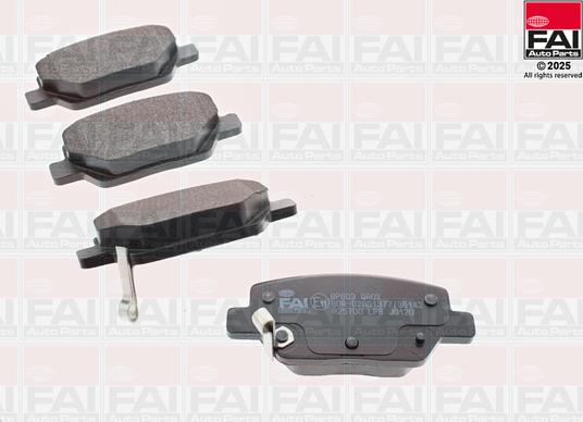 FAI BP603 - Гальмівні колодки, дискові гальма autozip.com.ua