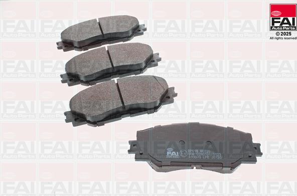 FAI BP618 - Гальмівні колодки, дискові гальма autozip.com.ua