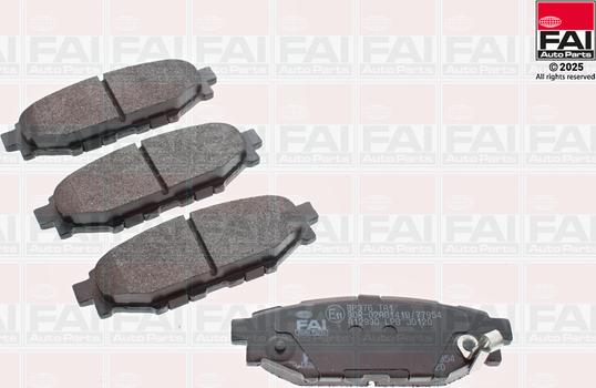 FAI BP376 - Гальмівні колодки, дискові гальма autozip.com.ua