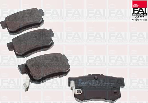 FAI AutoParts BP248 - Гальмівні колодки, дискові гальма autozip.com.ua