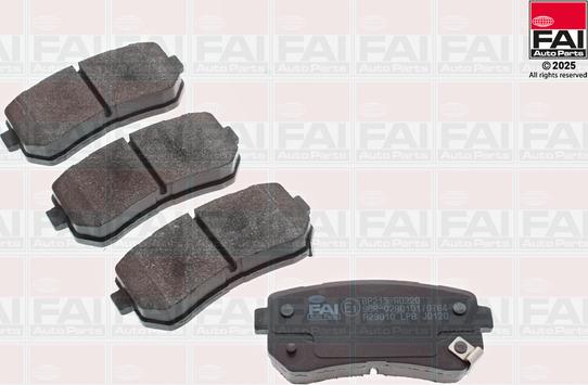 FAI BP215 - Гальмівні колодки, дискові гальма autozip.com.ua
