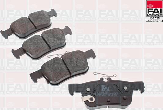 FAI BP222 - Гальмівні колодки, дискові гальма autozip.com.ua