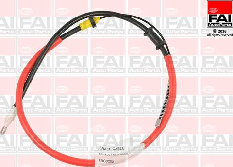 FAI AutoParts FBC0205 - Трос, гальмівна система autozip.com.ua