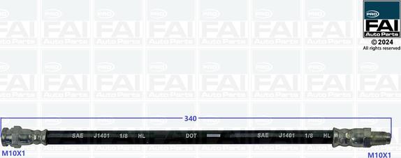 FAI FPBH152 - Гальмівний шланг autozip.com.ua