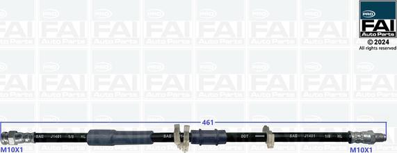 FAI FPBH172 - Гальмівний шланг autozip.com.ua