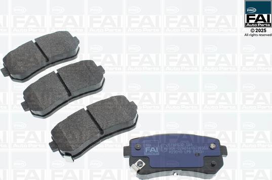 FAI FPBP632 - Гальмівні колодки, дискові гальма autozip.com.ua