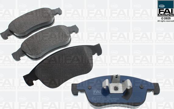 FAI FPBP351 - Гальмівні колодки, дискові гальма autozip.com.ua