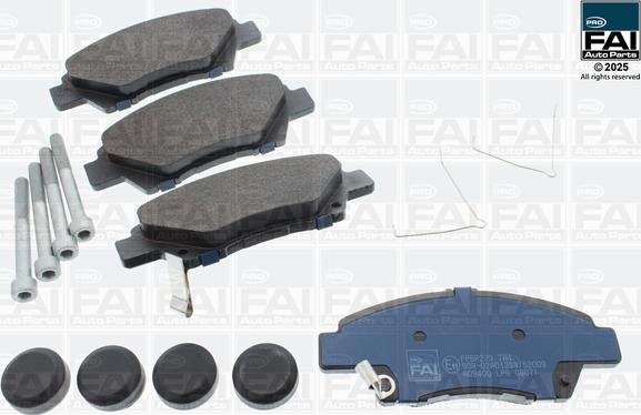 FAI FPBP273 - Гальмівні колодки, дискові гальма autozip.com.ua