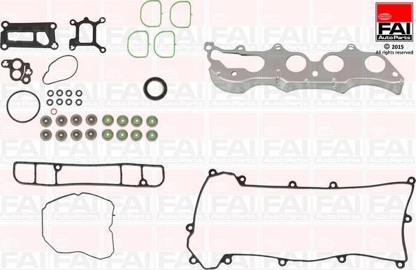 FAI AutoParts HS1078NH - Комплект прокладок, головка циліндра autozip.com.ua