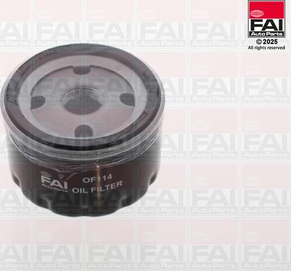 FAI AutoParts OF114 - Масляний фільтр autozip.com.ua