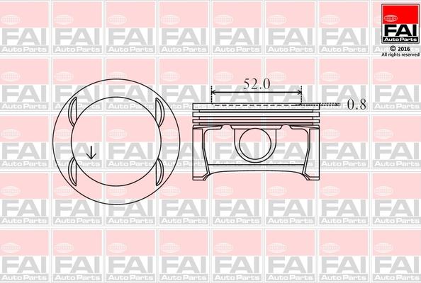 FAI AutoParts PK11-000 - Поршень autozip.com.ua