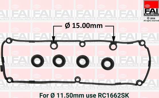 FAI AutoParts RC1663SK - Прокладка, кришка головки циліндра autozip.com.ua