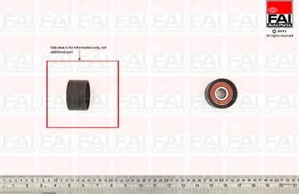 FAI AutoParts T9515 - Паразитний / Провідний ролик, зубчастий ремінь autozip.com.ua