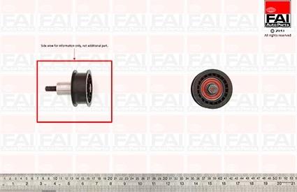 FAI AutoParts T9358 - Паразитний / Провідний ролик, зубчастий ремінь autozip.com.ua