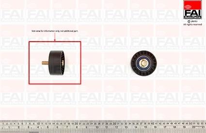 FAI AutoParts T9364 - Паразитний / Провідний ролик, зубчастий ремінь autozip.com.ua