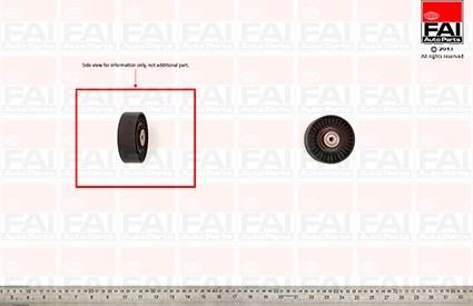 FAI AutoParts T1027 - Паразитний / провідний ролик, поліклиновий ремінь autozip.com.ua