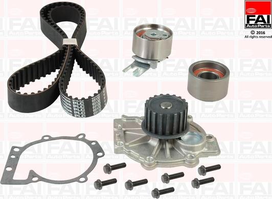 FAI AutoParts TBK458-6397 - Водяний насос + комплект зубчатого ременя autozip.com.ua