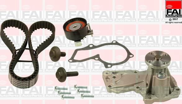 FAI AutoParts TBK177-6409 - Водяний насос + комплект зубчатого ременя autozip.com.ua