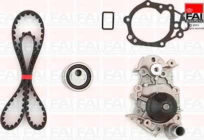 FAI AutoParts TBK88-6124 - Водяний насос + комплект зубчатого ременя autozip.com.ua