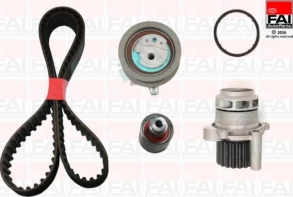 FAI AutoParts TBK345-6437 - Водяний насос + комплект зубчатого ременя autozip.com.ua