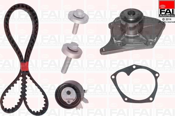 FAI AutoParts TBK357-6329 - Водяний насос + комплект зубчатого ременя autozip.com.ua