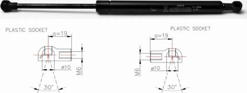 FA KROSNO 24415 - Газова пружина, кришка багажник autozip.com.ua