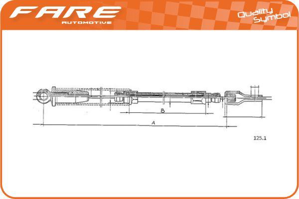 FARE SA 28559 - Тросик стартера autozip.com.ua