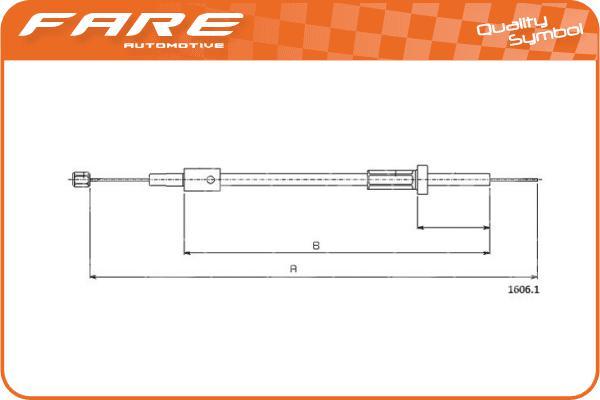 FARE SA 28359 - Тросик замка капота autozip.com.ua