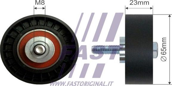 Fast FT44544 - Паразитний / провідний ролик, поліклиновий ремінь autozip.com.ua