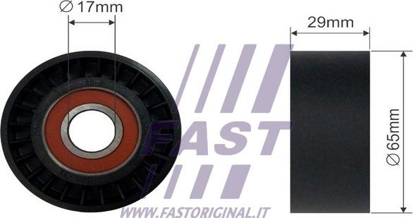 Fast FT44554 - Паразитний / провідний ролик, поліклиновий ремінь autozip.com.ua