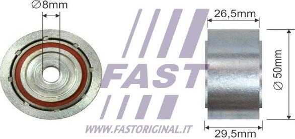 Fast FT44555 - Паразитний / провідний ролик, поліклиновий ремінь autozip.com.ua