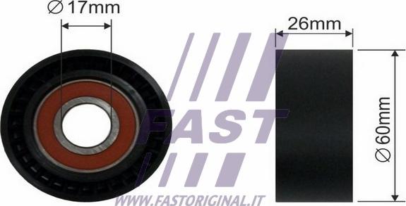 Fast FT44535 - Паразитний / провідний ролик, поліклиновий ремінь autozip.com.ua
