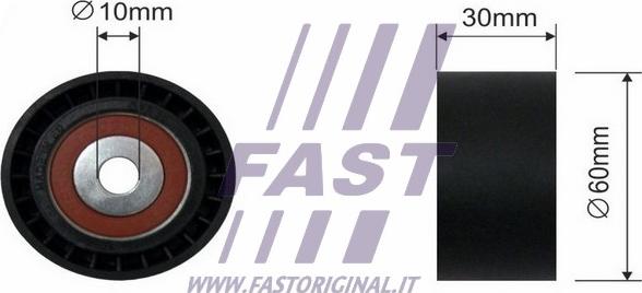 Fast FT44085 - Паразитний / Провідний ролик, зубчастий ремінь autozip.com.ua