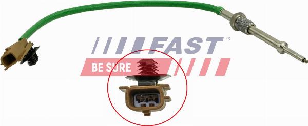 Fast FT80238 - Датчик, температура вихлопних газів autozip.com.ua