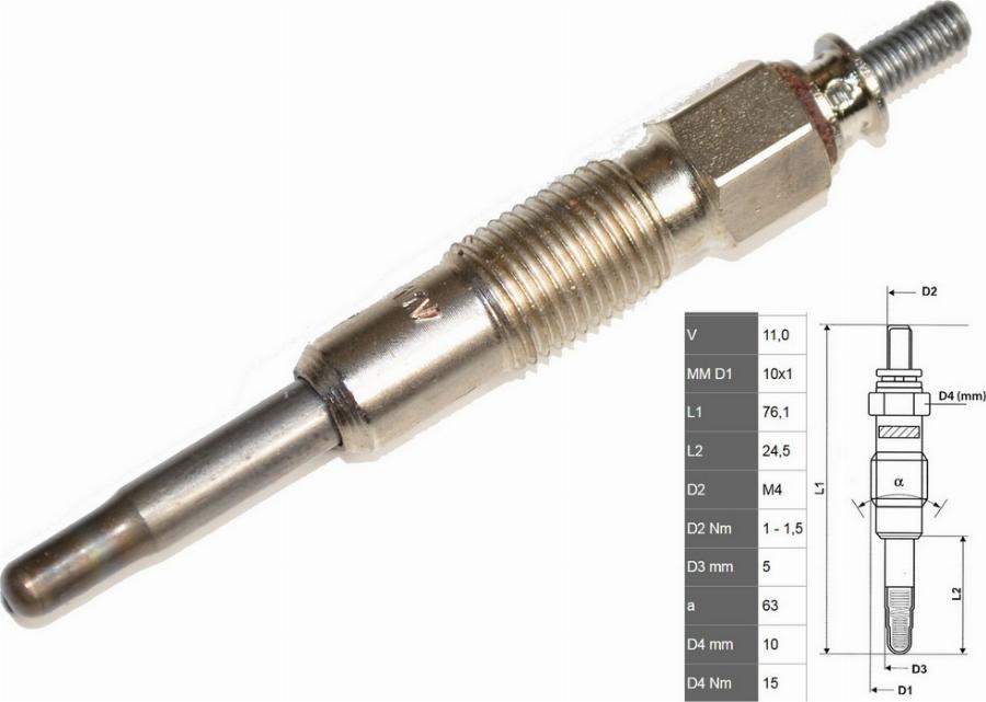 Fast FT82705 - Свічка розжарювання autozip.com.ua