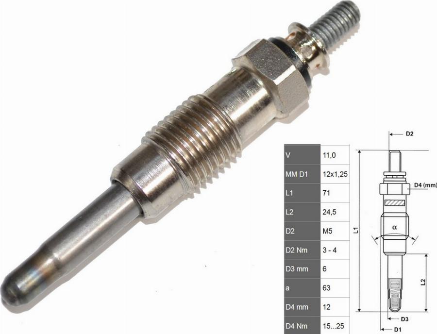 Fast FT82710 - Свічка розжарювання autozip.com.ua