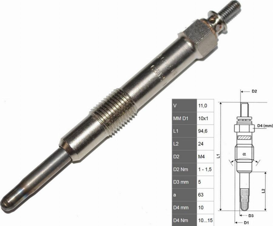Fast FT82730 - Свічка розжарювання autozip.com.ua