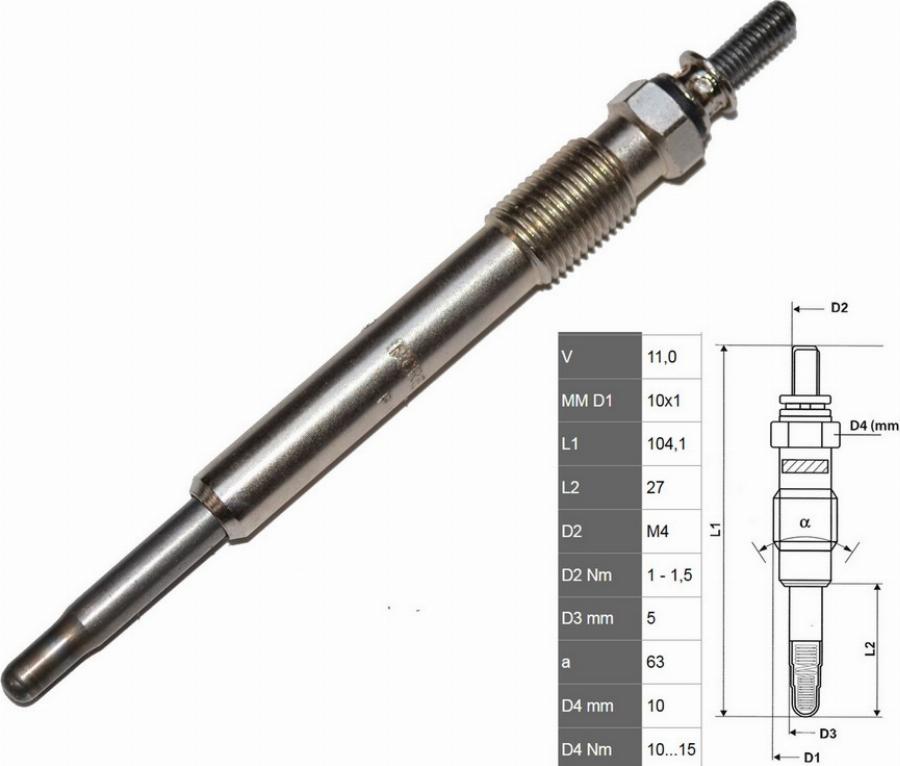Fast FT82732 - Свічка розжарювання autozip.com.ua