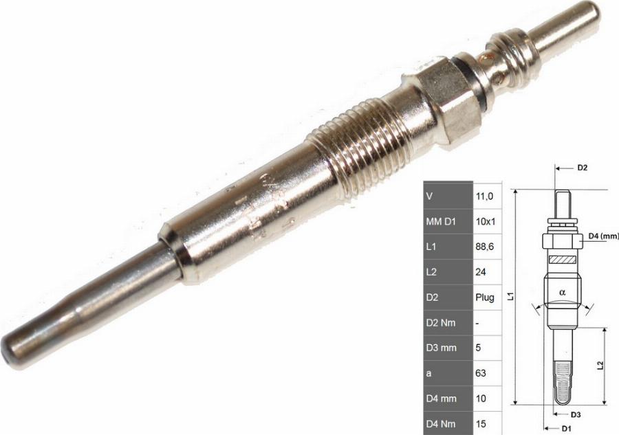 Fast FT82726 - Свічка розжарювання autozip.com.ua