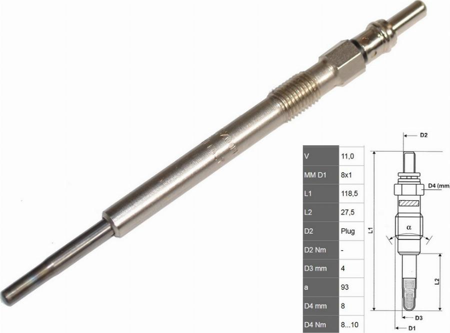 Fast FT82720 - Свічка розжарювання autozip.com.ua