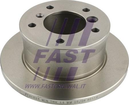 Fast FT31526 - Гальмівний диск autozip.com.ua