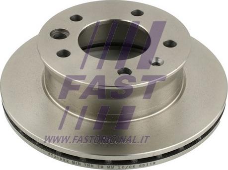 Fast FT31522 - Гальмівний диск autozip.com.ua