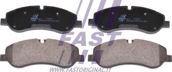 Fast FT29549 - Гальмівні колодки, дискові гальма autozip.com.ua