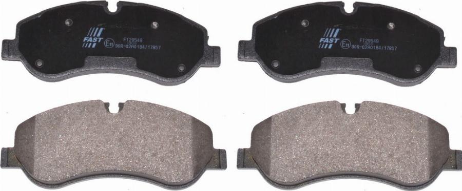 Fast FT29549 - Гальмівні колодки, дискові гальма autozip.com.ua
