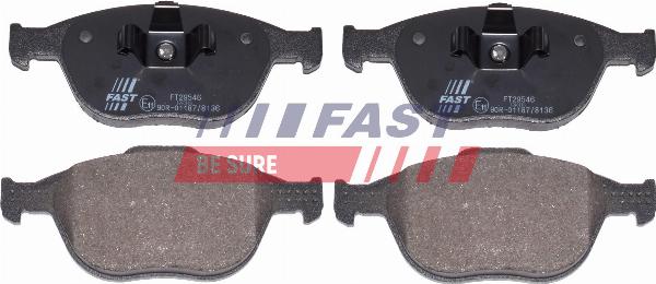 Fast FT29546 - Гальмівні колодки, дискові гальма autozip.com.ua