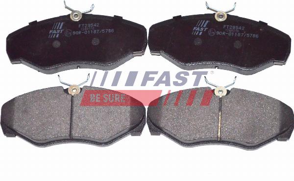 Fast FT29542 - Гальмівні колодки, дискові гальма autozip.com.ua