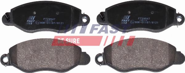 Fast FT29547 - Гальмівні колодки, дискові гальма autozip.com.ua