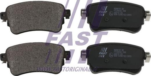 Fast FT29556 - Гальмівні колодки, дискові гальма autozip.com.ua