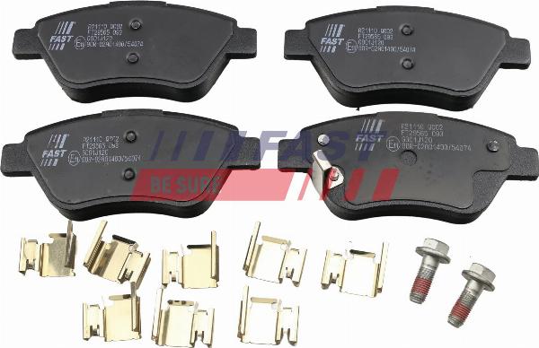 Fast FT29565 - Гальмівні колодки, дискові гальма autozip.com.ua