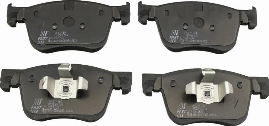 Fast FT29563 - Гальмівні колодки, дискові гальма autozip.com.ua